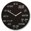 Zegar matematyka classic czarny