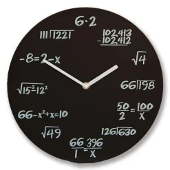 Zegar matematyka classic czarny