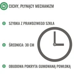Zegar Muzyka - cichy mechanizm