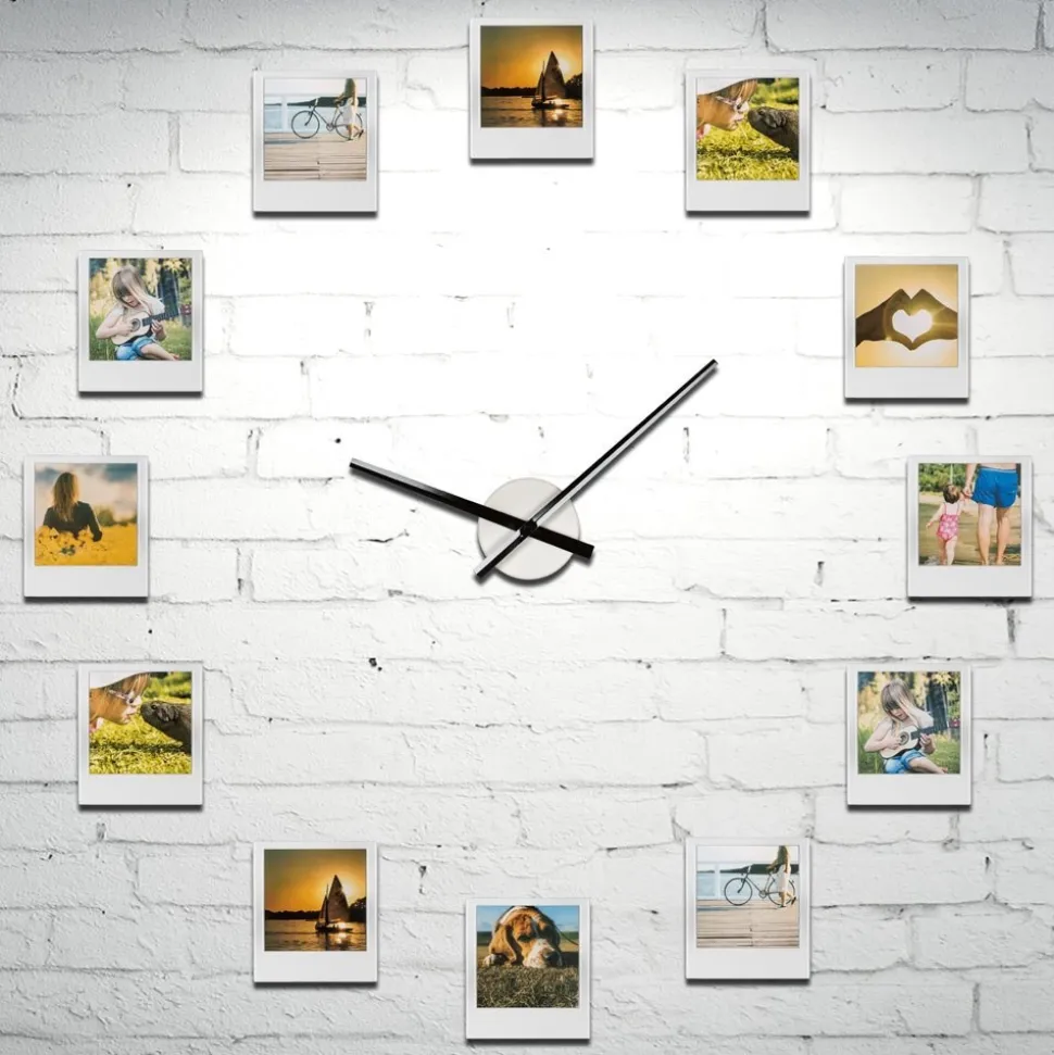 Zegar z ramkami na zdjęcia Impressions Clock