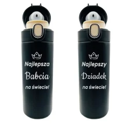 Zestaw dla Babci i Dziadka 2x Kubek Termiczny z Grawerem - Prezent na Dzień Babci i Dziadka