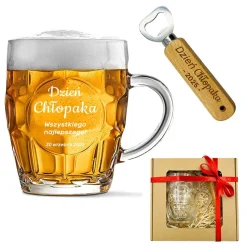 Zestaw do Piwa Kufel + Otwieracz - prezent na Dzień Chłopaka