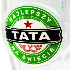 Zestaw do Piwa z Nadrukiem dla Taty Kufel + Otwieracz - Prezent na Dzień Ojca Święta Urodziny
