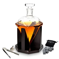 Zestaw do whisky DIAMENT: karafka i kamienne kostki
