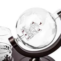 Zestaw do whisky GLOBUS DELUXE z GRAWEREM - prezent dla taty faceta męża chłopaka na urodziny Święta