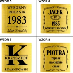 Zestaw do whisky GLOBUS DELUXE z GRAWEREM - prezent dla taty faceta męża chłopaka na urodziny Święta