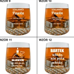 Zestaw do Whisky z grawerem - prezent dla taty męża chłopaka faceta na urodziny Święta