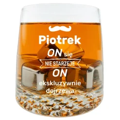 Zestaw do Whisky z grawerem - prezent dla taty męża chłopaka faceta na urodziny Święta