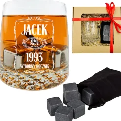 Zestaw do Whisky z grawerem - prezent dla taty męża chłopaka faceta na urodziny Święta