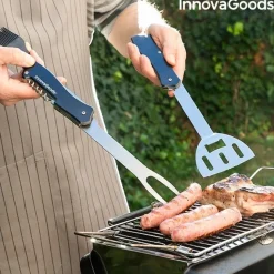 Zestaw Narzędzi do Grilla Składany 5w1 Scyzoryk InnovaGoods